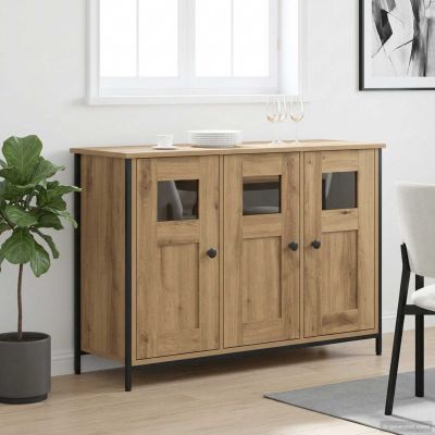 vidaXL Servírovacia skriňa Dub artisan 100 x 35 x 70 cm