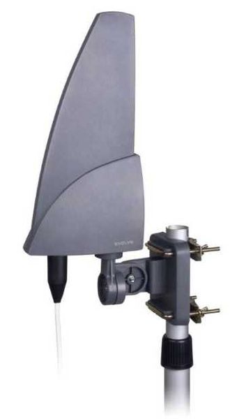 EVOLVEO Shark, aktívna vonkajšia anténa DAB+/DVB-T2, filter LTE,4G,5G