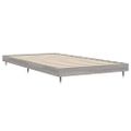 vidaXL Posteľný rám sivý dub sonoma 90x200 cm borovicový masív