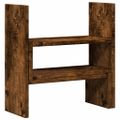 vidaXL Stolový organizér nastav. dymový dub 40x17x41 cm kompozit.drevo