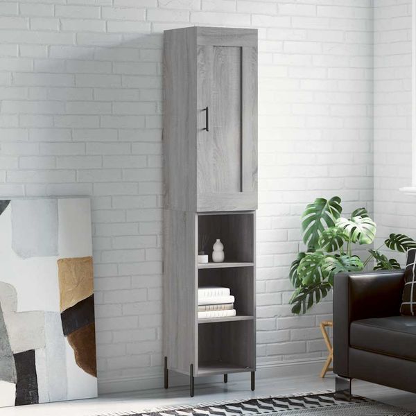 vidaXL Vysoká skrinka dub sonoma 34,5x34x180 cm spracované drevo