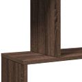 vidaXL Rozdeľovacia knižnica 5-posch. hnedý dub 70x24x161cm komp.drevo