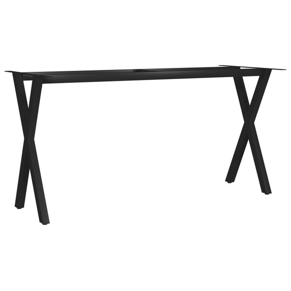 vidaXL Stolové nohy na jedálenský stôl, rám v tvare X 140x60x72 cm