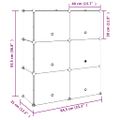 vidaXL Stojan na topánky čierny 84,5x31x93,5 cm PP
