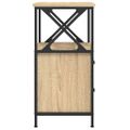 vidaXL Nočné stolíky 2 ks, dub sonoma 34x35,5x70 cm, kompozitné drevo