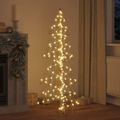 vidaXL Vianočný stromček 160 LED Teplá biela 150 cm PET