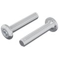 vidaXL Skrutka s hlavou a zámkom 2 ks Strieborná M6 x 30 mm Oceľ