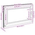 vidaXL Otočné a sklopné okno do suterénu RISOR 100 x 60 cm PVC a sklo