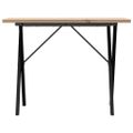 vidaXL Jedálenský stolík v tvare X 100x50x75,5 cm borovica a oceľ