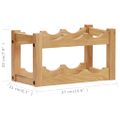 vidaXL Stojan na víno pre 6 fliaš 37x21x21 cm masívne dubové drevo