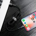 Baseus Cafule USB Lightning kábel 2,4 A 1 m (sivý+čierny)
