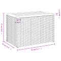 vidaXL Záhradné príručné stolíky 2ks čierne 55x34x37cm polyratan masív