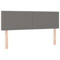 vidaXL Boxspring posteľ s matracom tmavosivá 140x200 cm látka