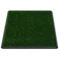 vidaXL Toaleta pre psy s nádobou a umelou trávou, zelená 76x51x3 cm WC
