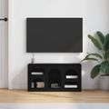 vidaXL TV skrinka ELST 80 x 35 x 40 cm Čierna Kompozitné drevo