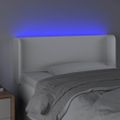 VidaXL Čelo postele biele 103x16x78/88 cm umelá koža