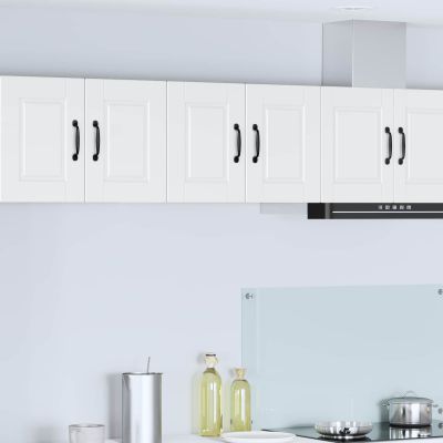 vidaXL Nástenná skrinka PORTO 2 pcs Biela 60 x 31 x 40 cm