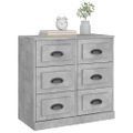 vidaXL Komoda betónovo sivá 70x35,5x67,5 cm spracované drevo