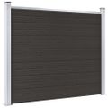 vidaXL Plotový panel WPC 180x146 cm čierny