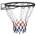 vidaXL Basketbalový kôš čierny 39 cm oceľ