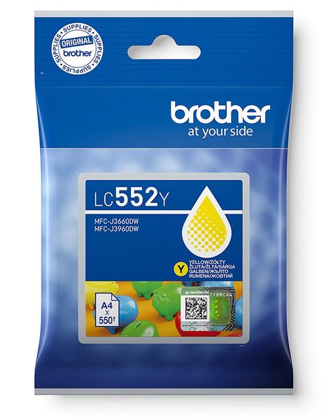 Brother LC-552Y - atrament žltý