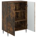 vidaXL Servírovacia skriňa Dymový dub 66 x 34,5 x 89,5 cm