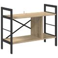 vidaXL Regál na knihy 3 úrovní 75 x 30 x 58,5 cm Kompozitné drevo