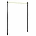 vidaXL Vonkajšia zatemňovacia roleta krémová 150x270 cm