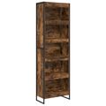 vidaXL Knižnica 60 x 30 x 189,5 cm Kompozitné drevo Dymová dub