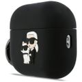 Karl Lagerfeld Silicone Karl & Choupette Head puzdro pre AirPods Pro 3 ružové