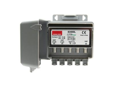 Anténny predzosilňovač Emme Esse 83500L, na stožiar, LTE,1xDAB(VHF III) G10dB, 2xUHF G10dB