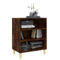 vidaXL Komoda tmavý dub 57x35x70 cm drevotrieska