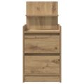 vidaXL Nočné skrinky s 2 zásuvkami 2 ks dub artisan 38x34x80 cm