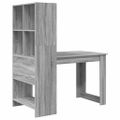 vidaXL Stôl Sivý Sonoma Kompozitné drevo 122 x 67 x 145 cm