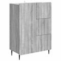 vidaXL Servírovacia skriňa Sivá sonoma 66 x 34,5 x 91,5 cm