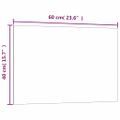 vidaXL Nástenná magnetická tabuľa biela 60x40 cm tvrdené sklo