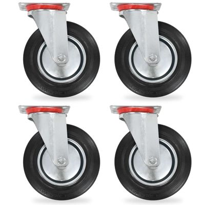 vidaXL Otočné kolieska 4 ks 200 mm