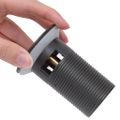 vidaXL Odtok s funkciou prepadu sivý 6,4x6,4x9,1 cm