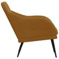 VidaXL Kreslo hnedé 63x76x80 cm zamat