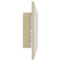 vidaXL LED kúpeľňové zrkadlo dubu sonoma 90x8,5x37 cm, akryl