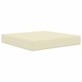 vidaXL Vankúš na vonkajšiu pohovku Polyester Krémová 60 x 60 cm