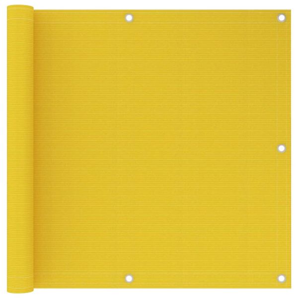 vidaXL Balkónová markíza žltá 90x600 cm HDPE