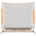 vidaXL Golfová tréningová sieť čierno-oranžová 215x107x216cm polyester
