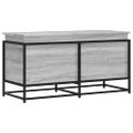 vidaXL Úložný box s vekom sivá sonoma 100x40x51,5 cm kompozitné drevo