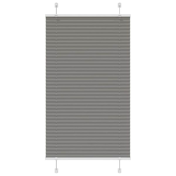 vidaXL plisovaná roleta antracitová 80x150 cm Šírka látky 79,4 cm