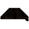 vidaXL Schodiskové stupne 12 ks hnedočierná 110x30x2 cm dubový masív