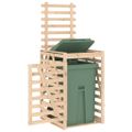 vidaXL Úložný box pre odpadkový kôš 84x90x128,5 cm masívna borovica