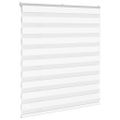vidaXL Zebra roleta biela 135x100 cm šírka látky 130,9cm polyester