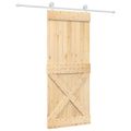 vidaXL Posuvné dvere Prírodná a biela 85 x 210 cm