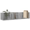 vidaXL Nástenné skrinky 2 ks sivé sonoma 75x18x16,5cm kompozitné drevo